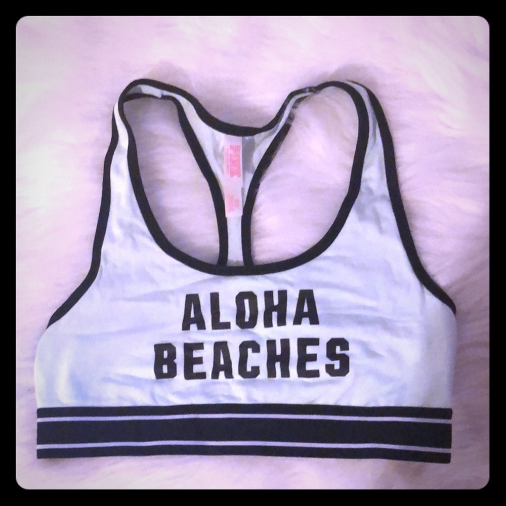 VS Pink Crop Top/sports bra S